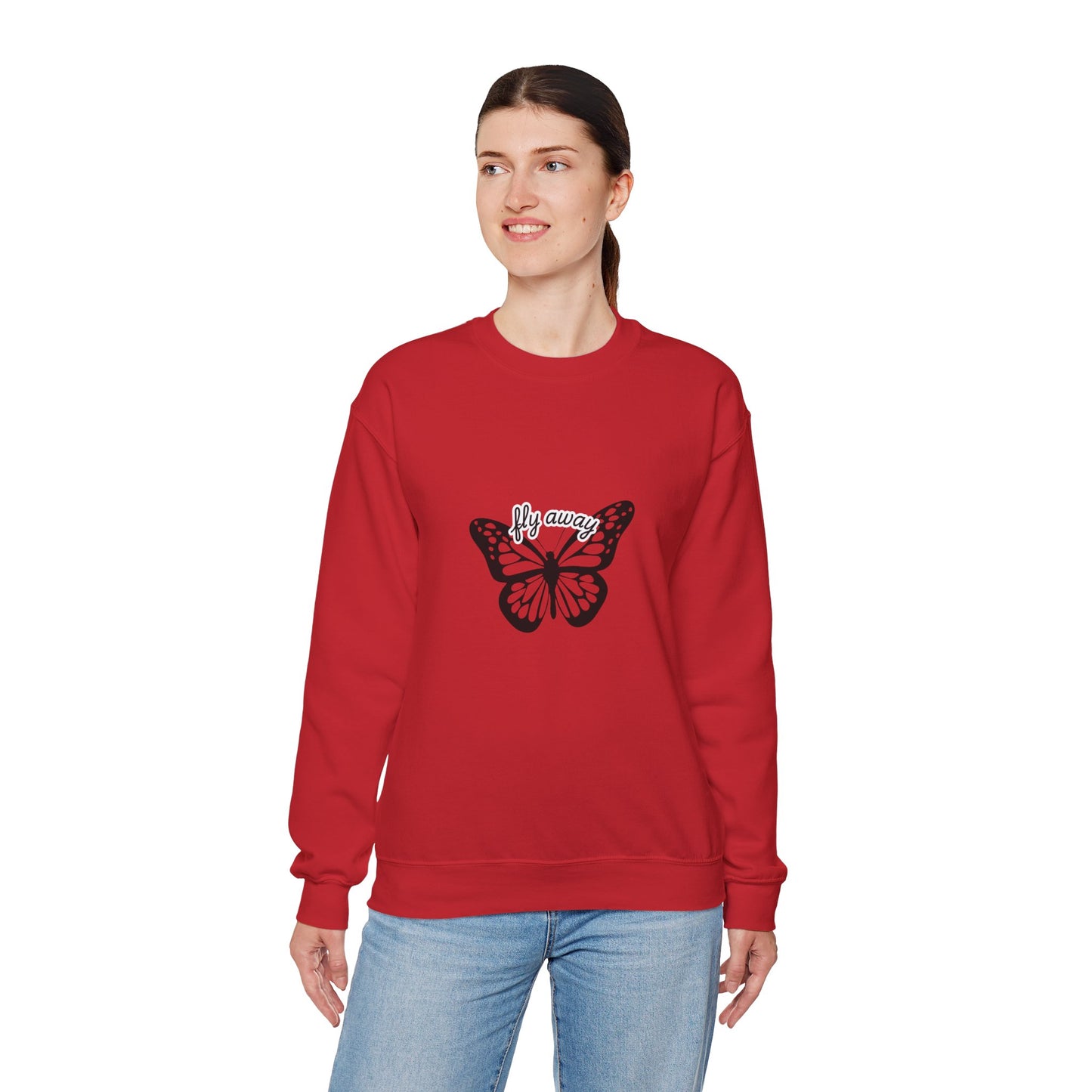 Butterfly "Fly Away" Aesthetic Sweatshirt – Soft & Cozy Vibe🦋✨