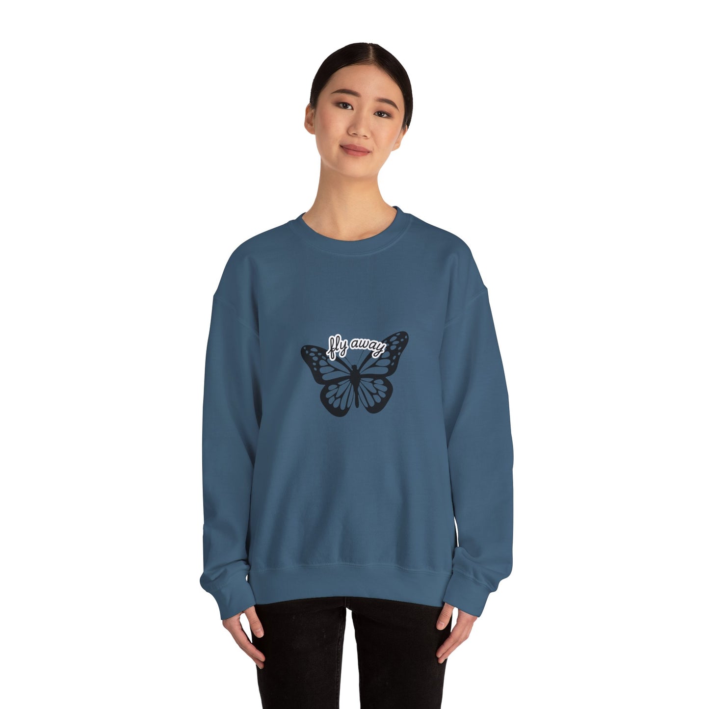 Butterfly "Fly Away" Aesthetic Sweatshirt – Soft & Cozy Vibe🦋✨