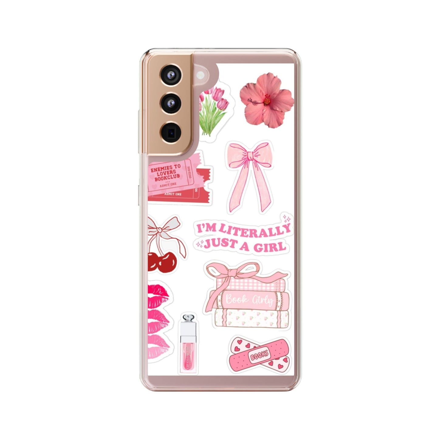 Pink Girly Aesthetic Phone Case | “I’m Just a Girl” Bookish Vibe 💕✨
