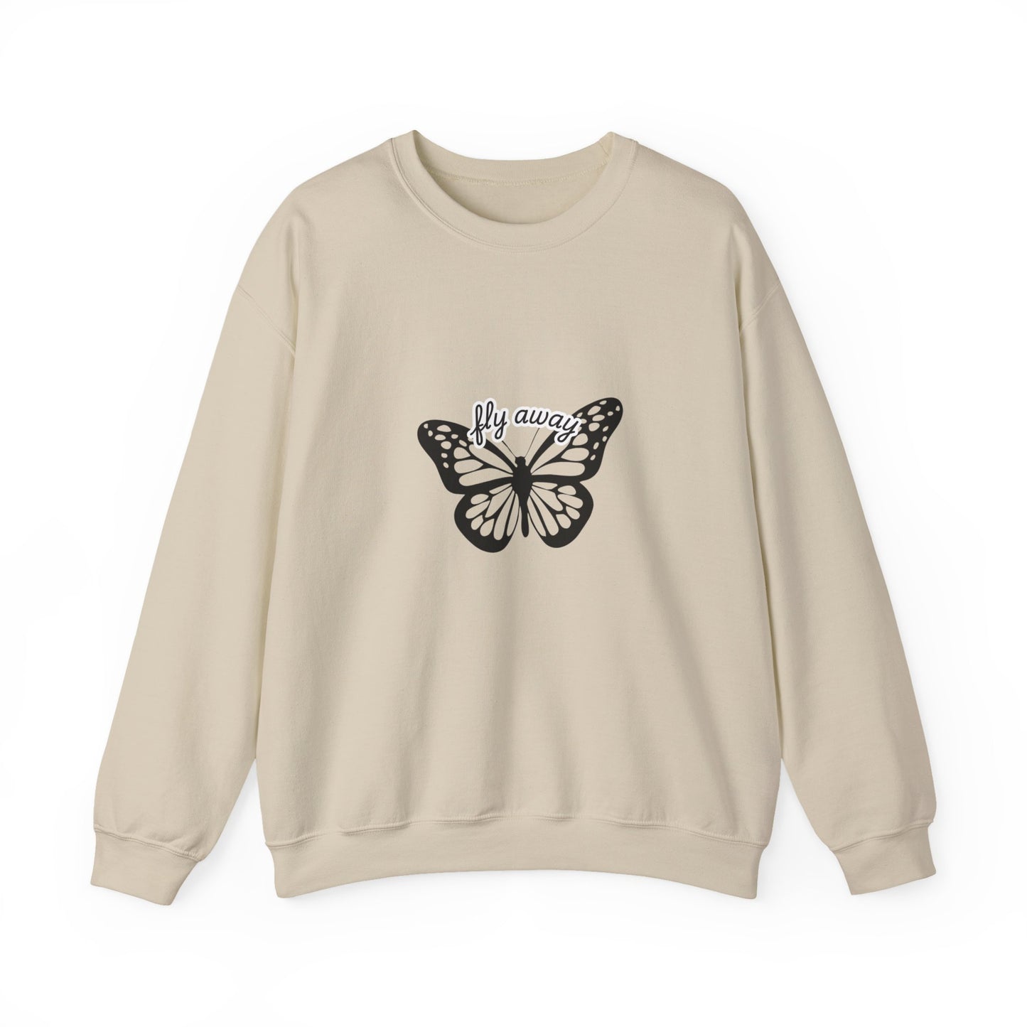Butterfly "Fly Away" Aesthetic Sweatshirt – Soft & Cozy Vibe🦋✨