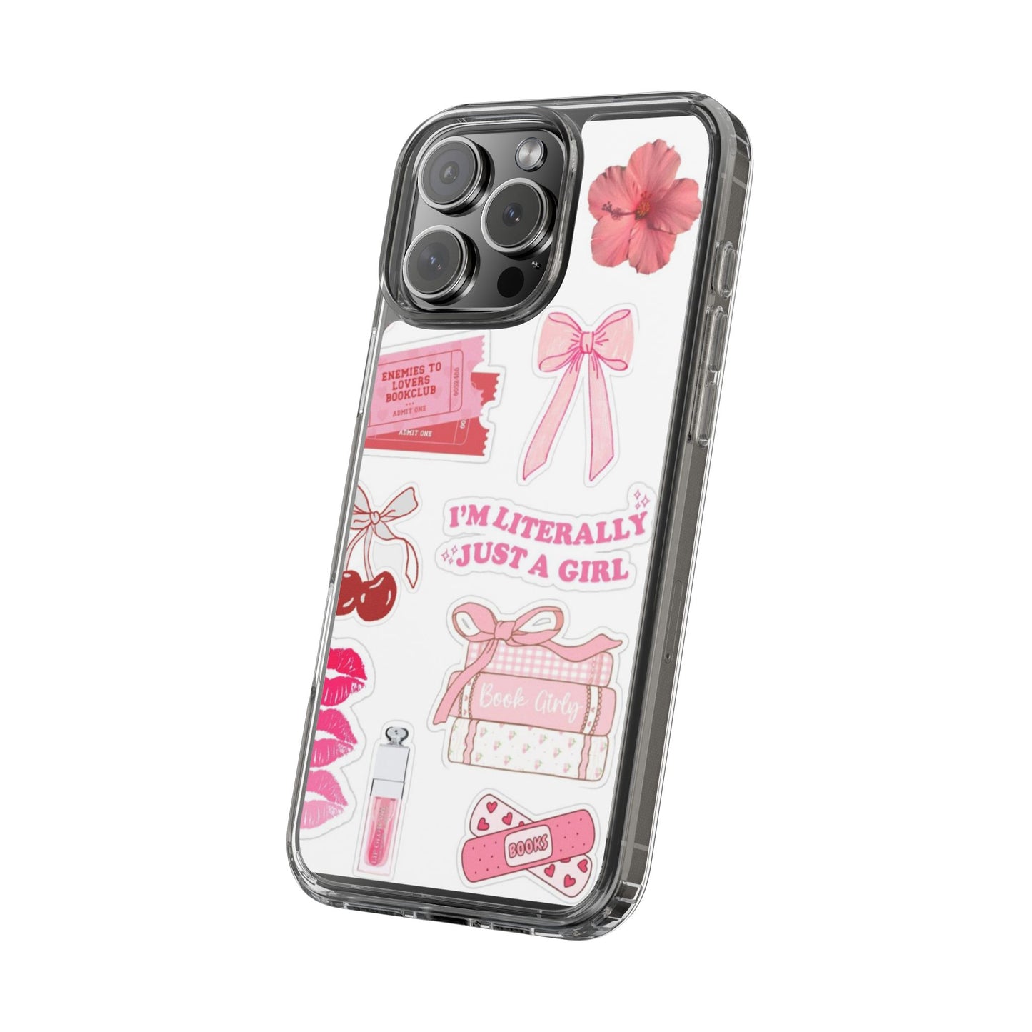 Pink Girly Aesthetic Phone Case | “I’m Just a Girl” Bookish Vibe 💕✨
