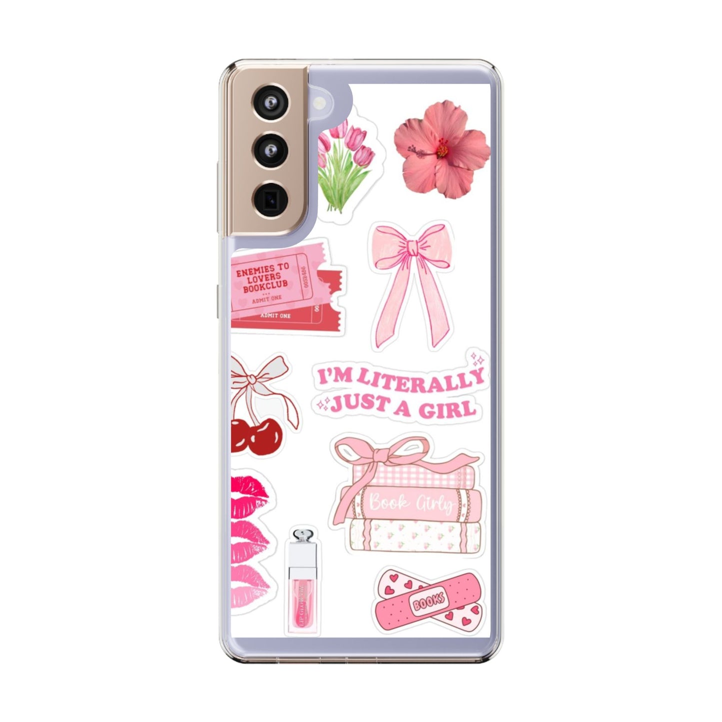 Pink Girly Aesthetic Phone Case | “I’m Just a Girl” Bookish Vibe 💕✨