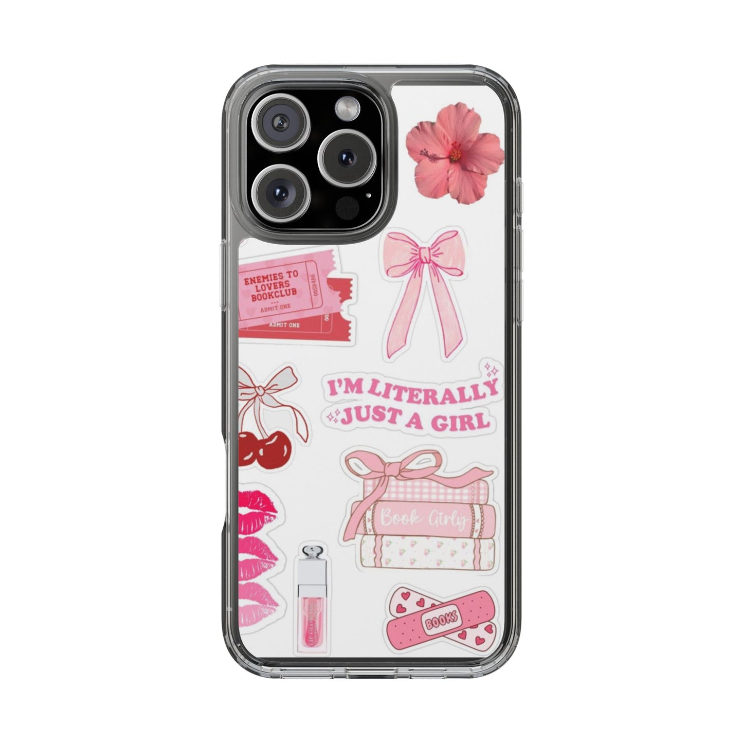 Pink Girly Aesthetic Phone Case | “I’m Just a Girl” Bookish Vibe 💕✨