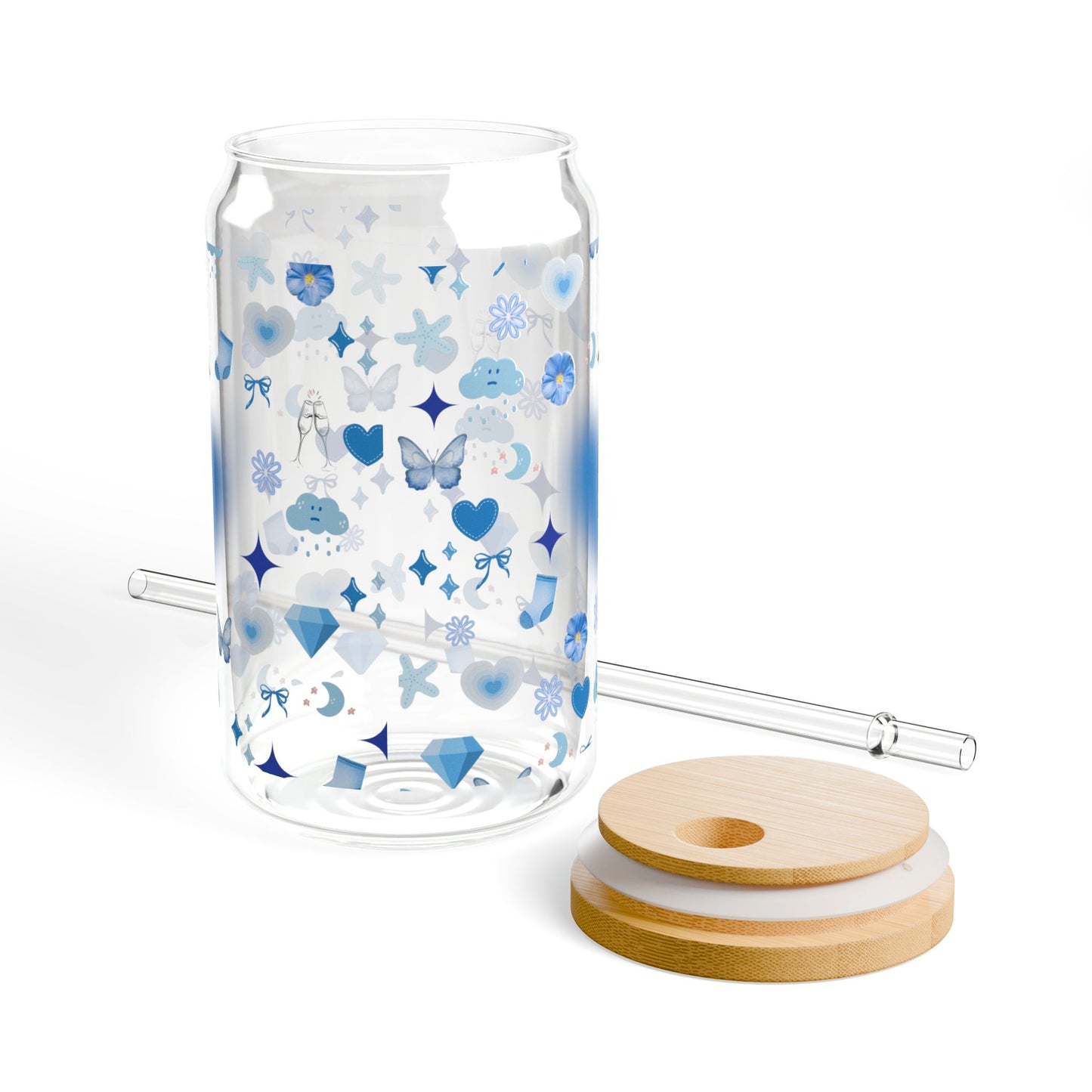 Your Daily Dose of Vibe- Sipper Glass💙✨