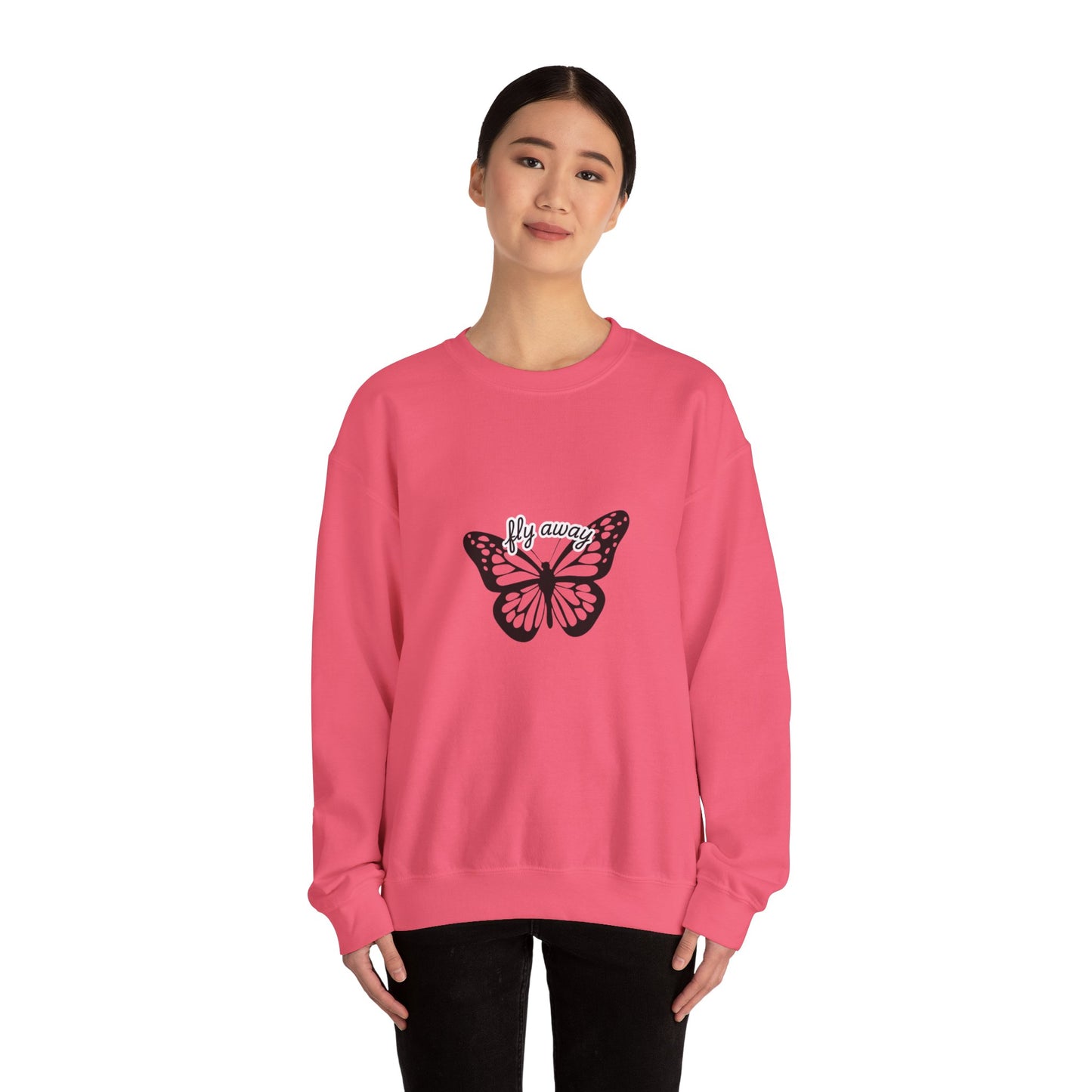 Butterfly "Fly Away" Aesthetic Sweatshirt – Soft & Cozy Vibe🦋✨