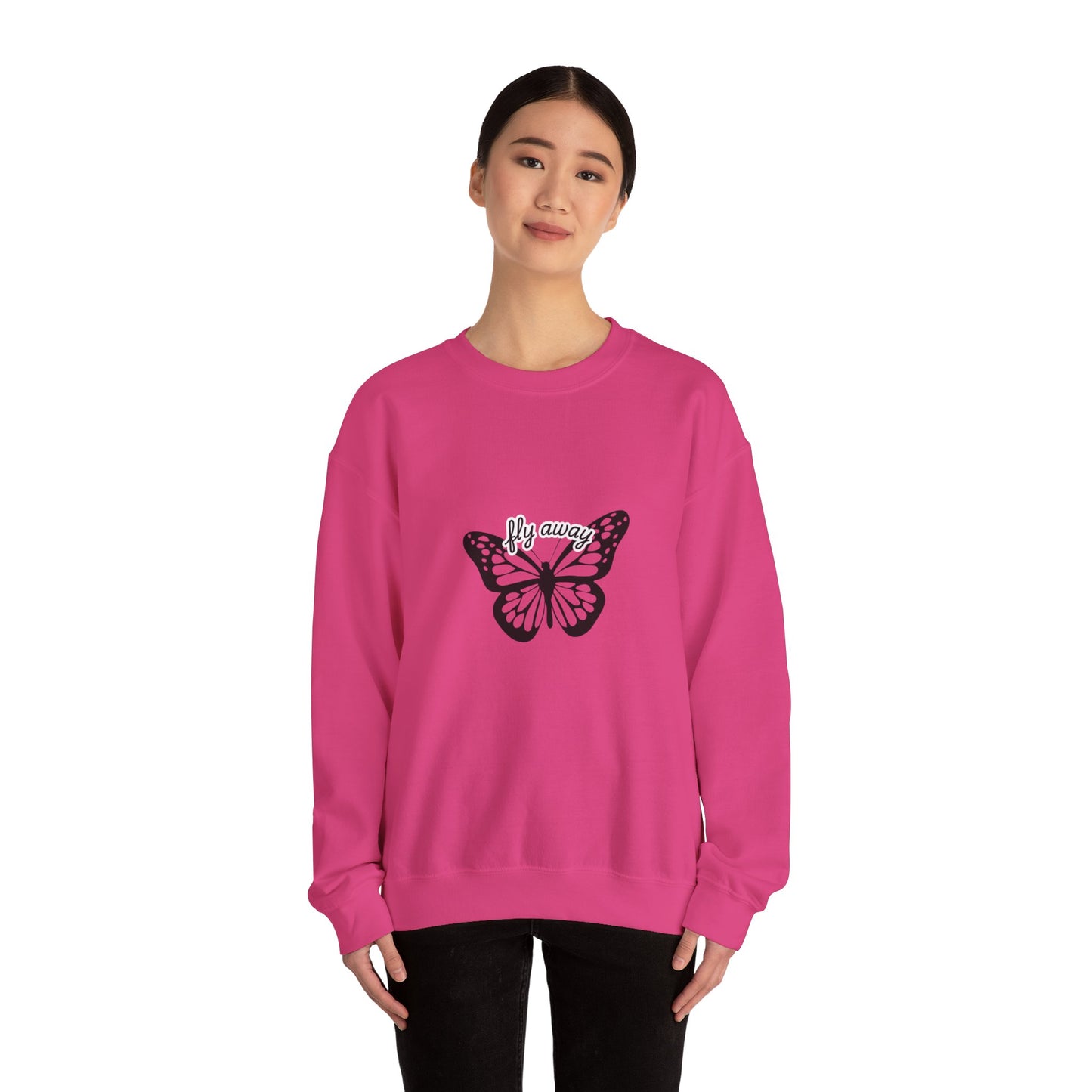 Butterfly "Fly Away" Aesthetic Sweatshirt – Soft & Cozy Vibe🦋✨
