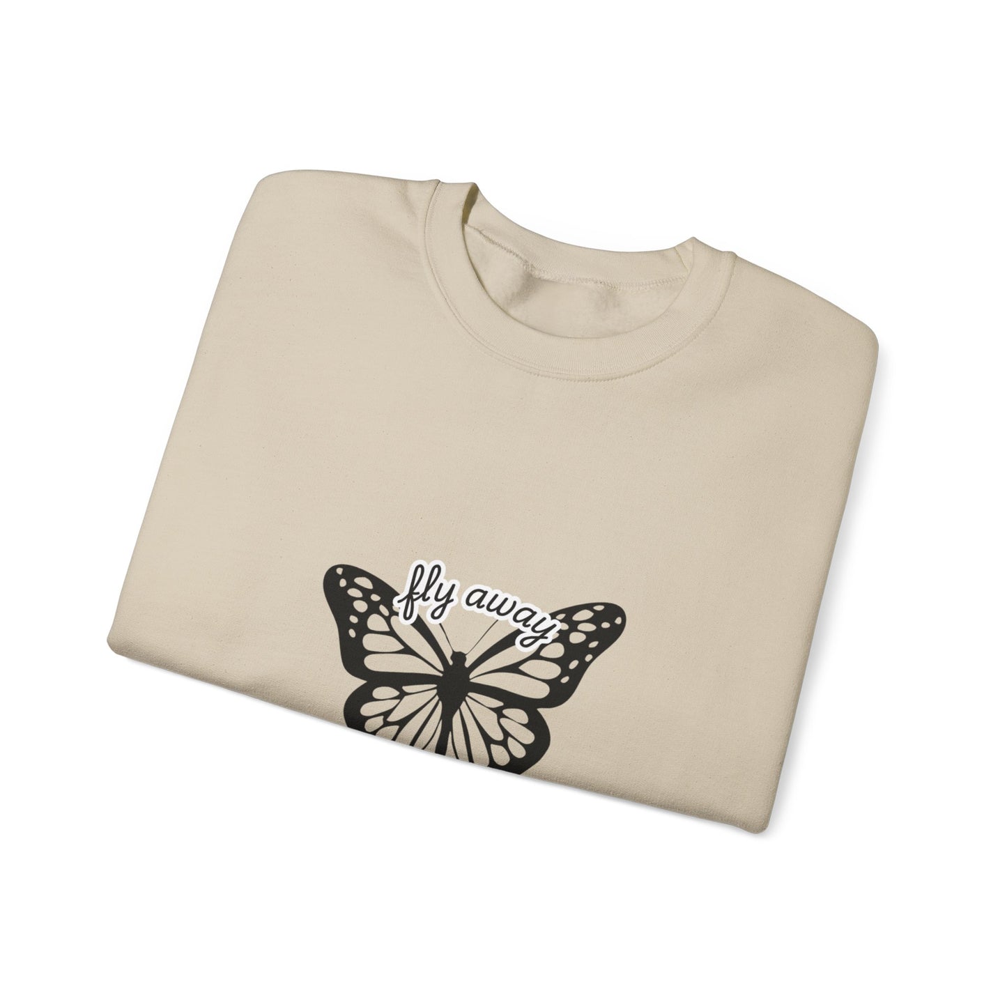 Butterfly "Fly Away" Aesthetic Sweatshirt – Soft & Cozy Vibe🦋✨