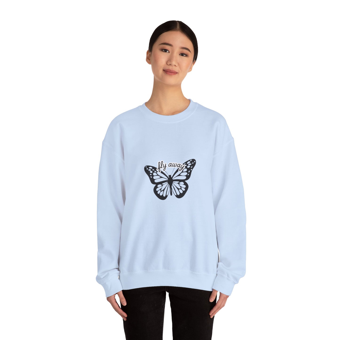 Butterfly "Fly Away" Aesthetic Sweatshirt – Soft & Cozy Vibe🦋✨