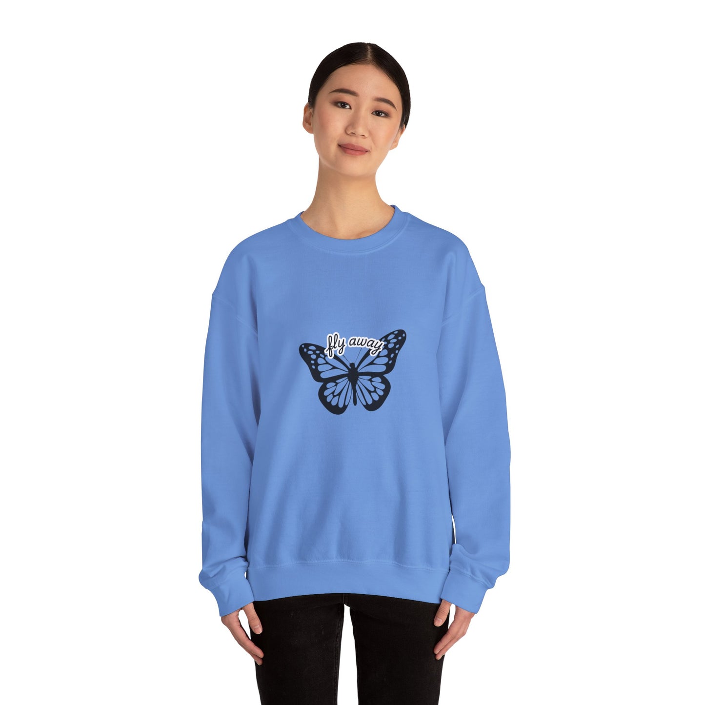 Butterfly "Fly Away" Aesthetic Sweatshirt – Soft & Cozy Vibe🦋✨