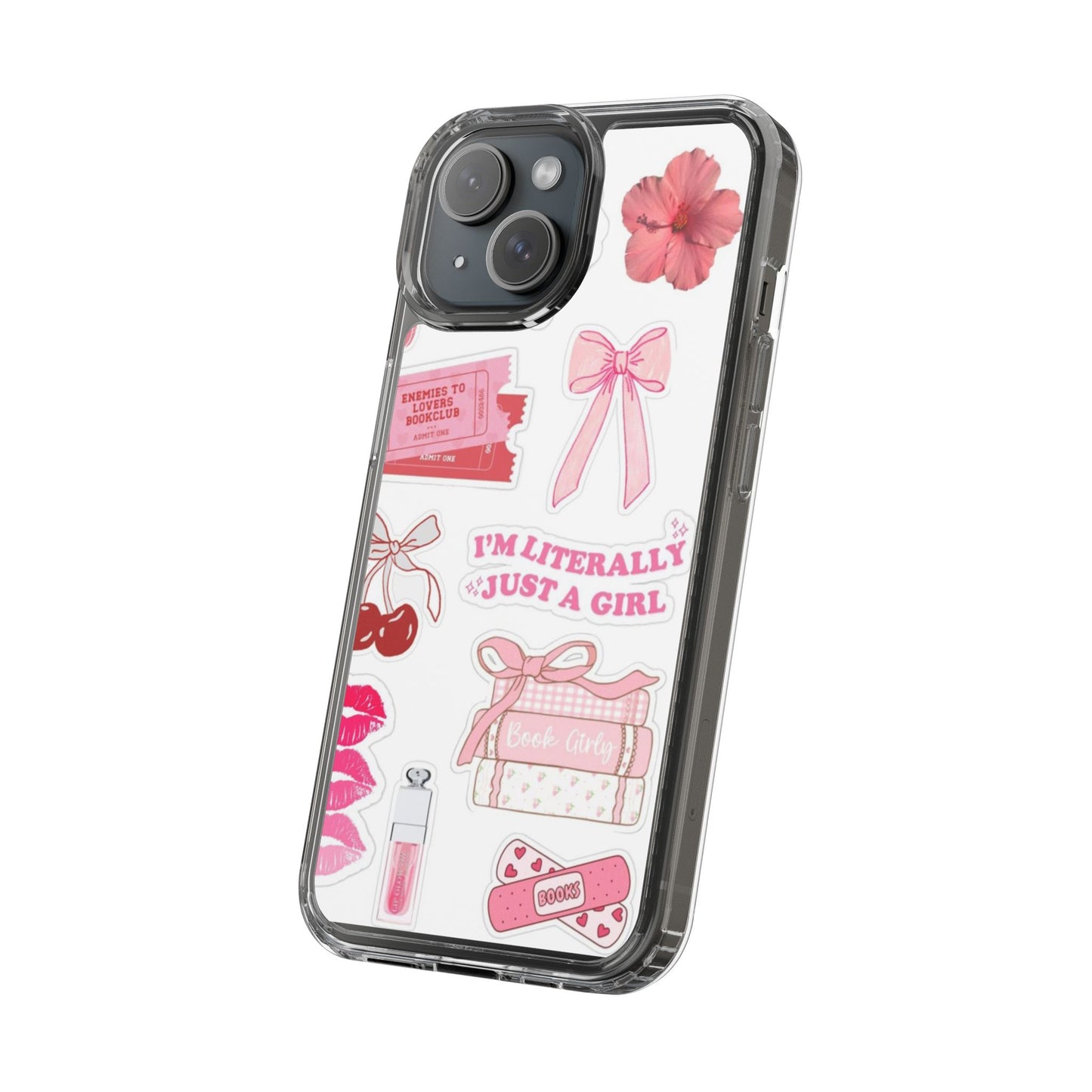 Pink Girly Aesthetic Phone Case | “I’m Just a Girl” Bookish Vibe 💕✨