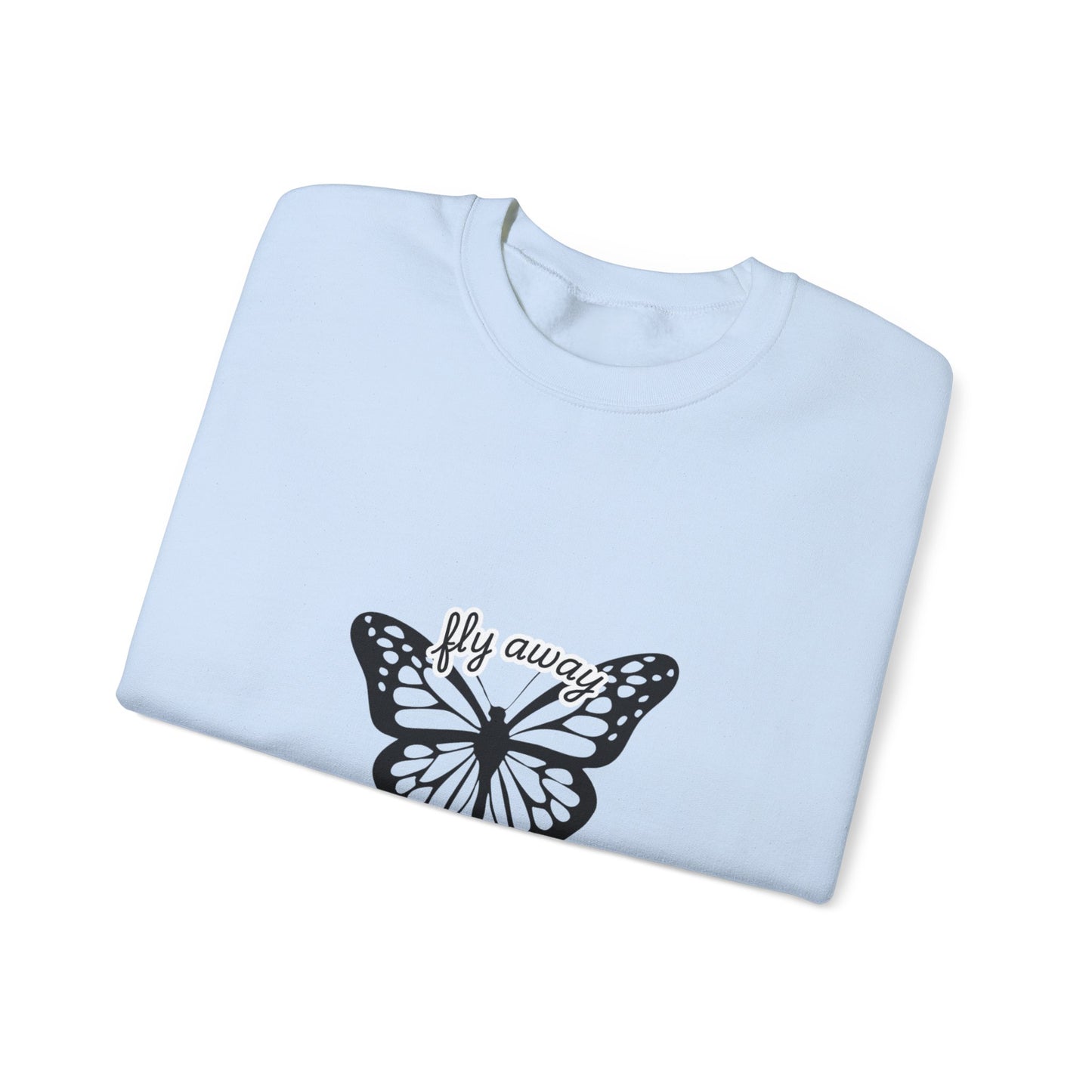 Butterfly "Fly Away" Aesthetic Sweatshirt – Soft & Cozy Vibe🦋✨
