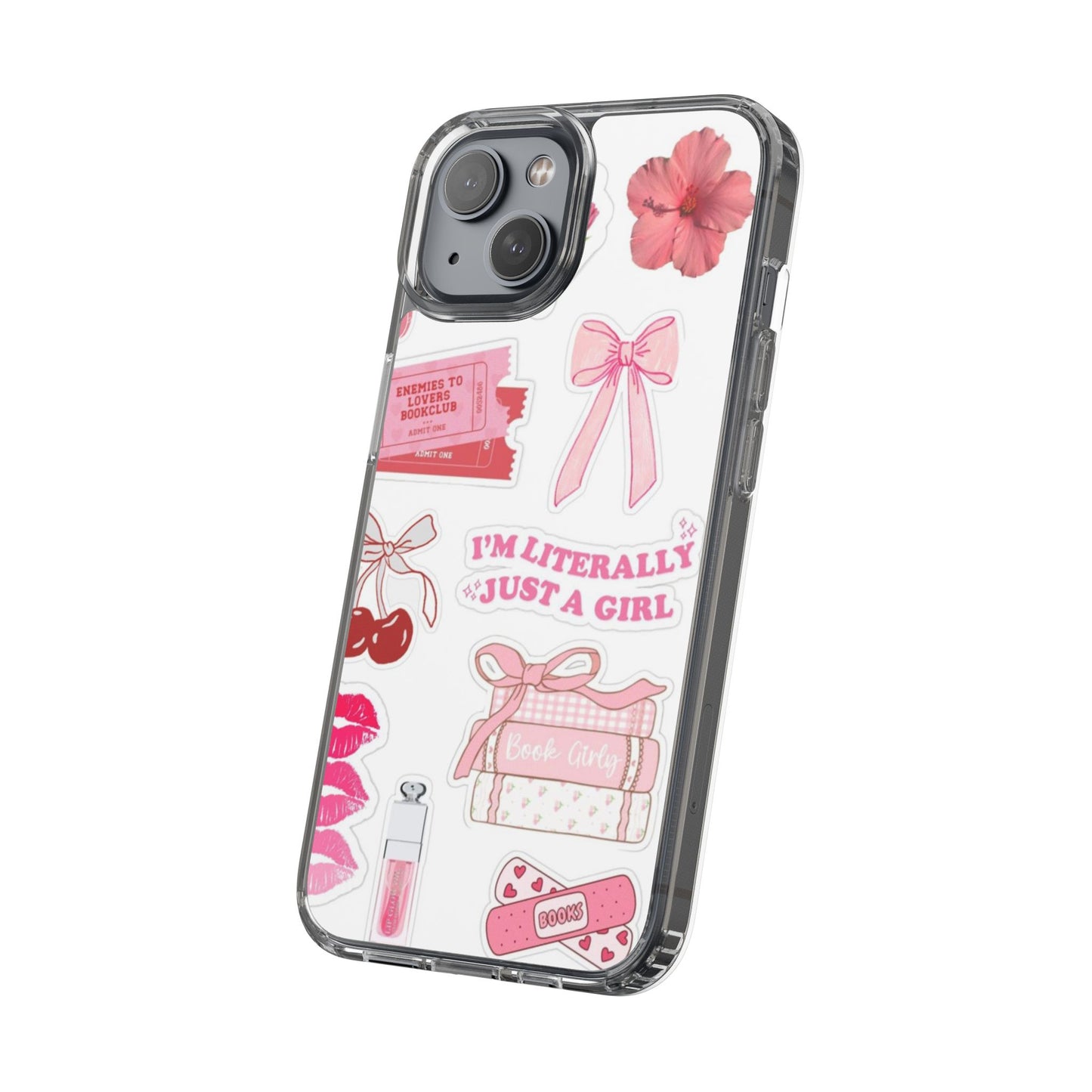 Pink Girly Aesthetic Phone Case | “I’m Just a Girl” Bookish Vibe 💕✨