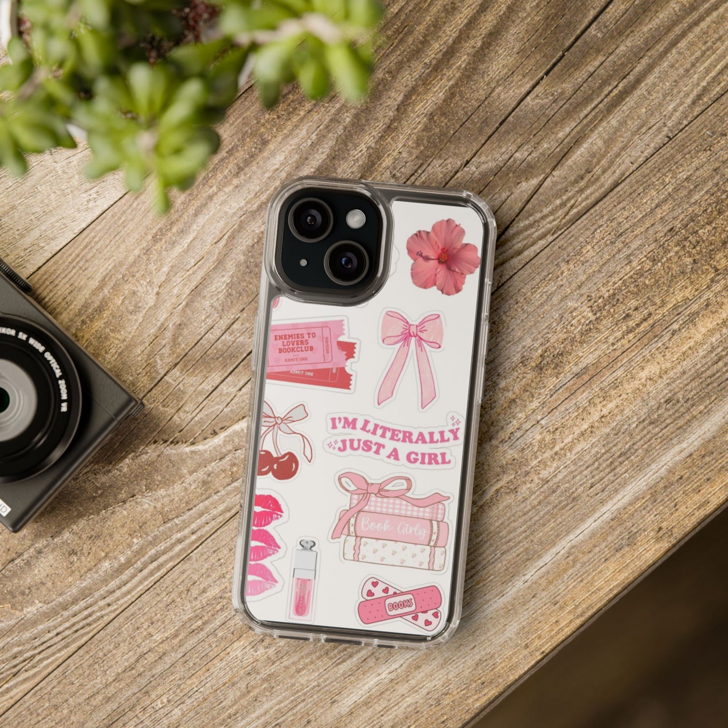 Pink Girly Aesthetic Phone Case | “I’m Just a Girl” Bookish Vibe 💕✨