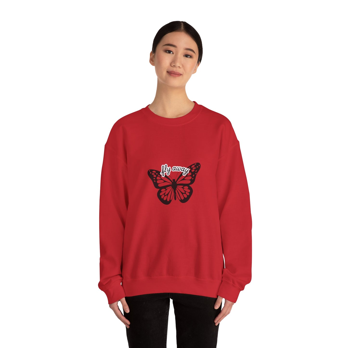 Butterfly "Fly Away" Aesthetic Sweatshirt – Soft & Cozy Vibe🦋✨