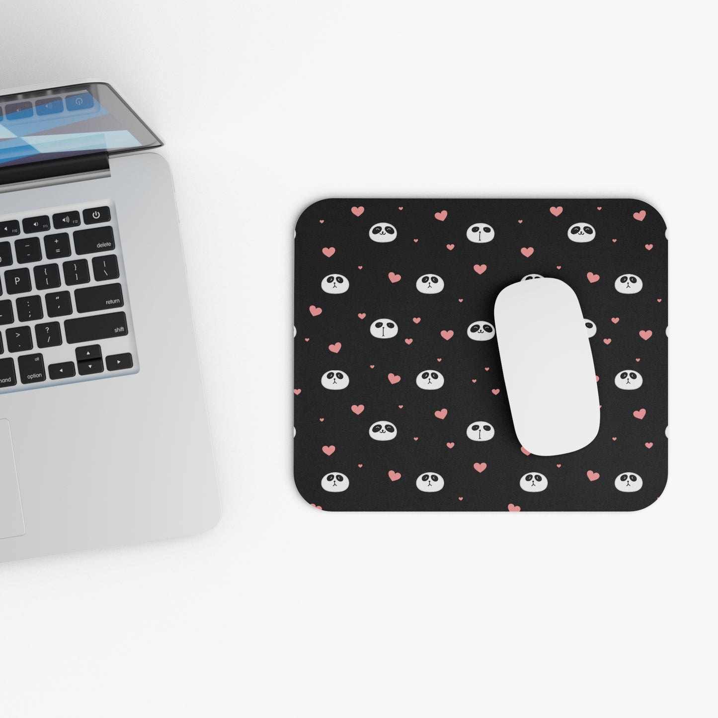 🐼 Cute Panda Mouse Pad – Non-Slip Rubber Base, Smooth Surface for Work & Gaming – Adorable Desk Accessory Gift