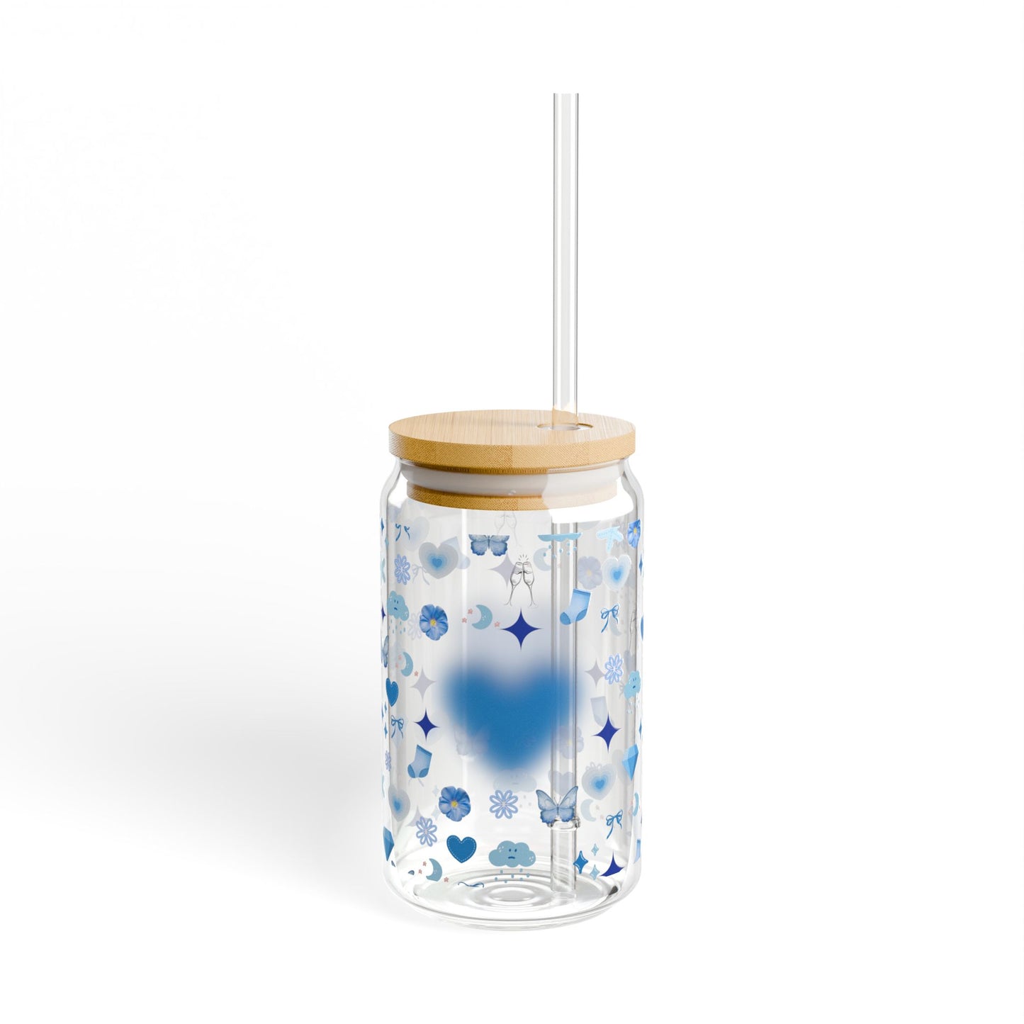 Your Daily Dose of Vibe- Sipper Glass💙✨