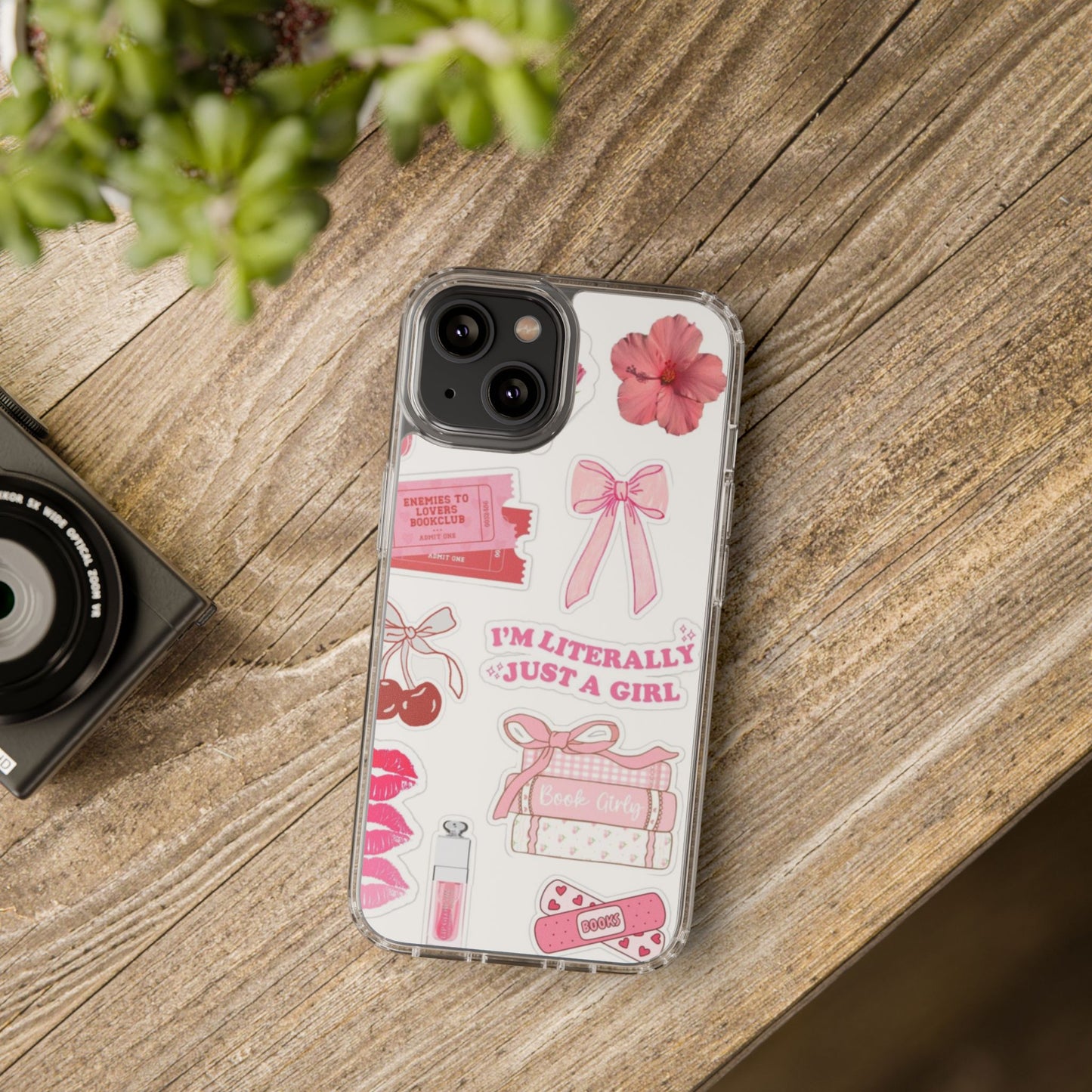 Pink Girly Aesthetic Phone Case | “I’m Just a Girl” Bookish Vibe 💕✨