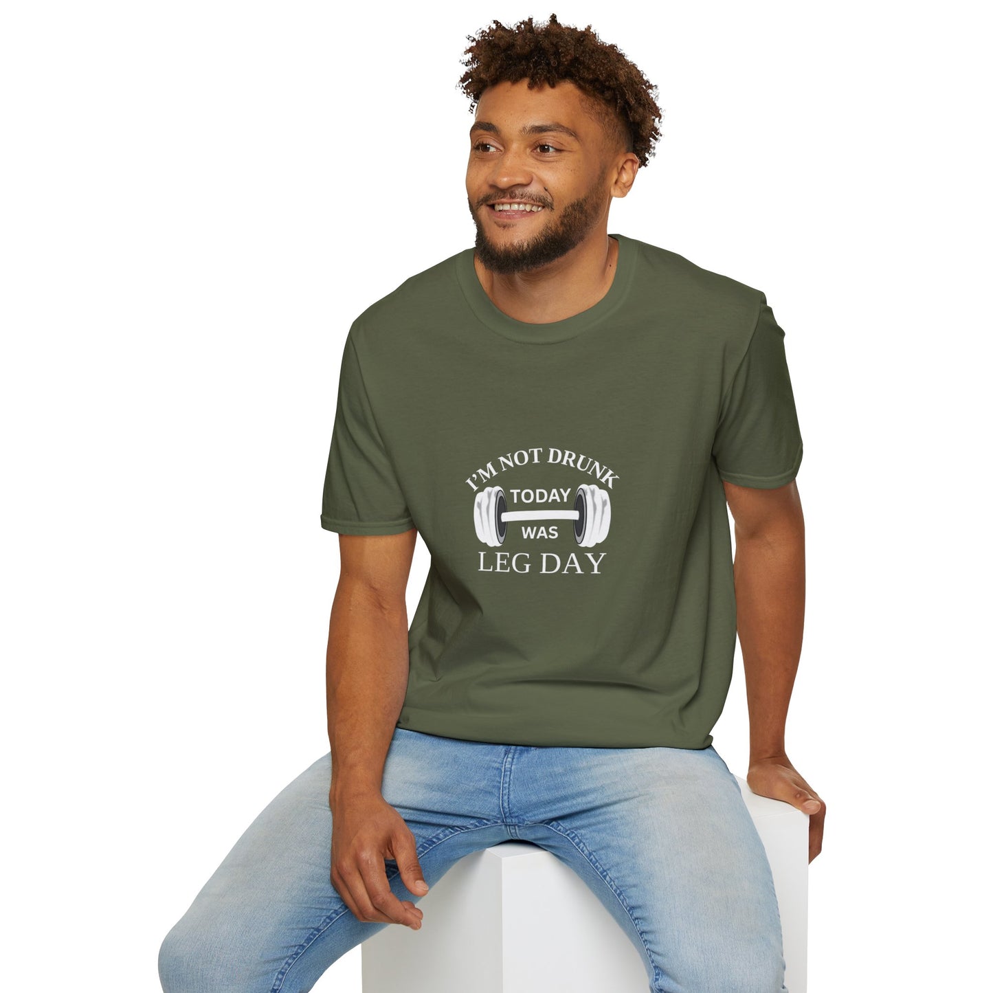 I’m Not Drunk, It Was Leg Day” Gym T-Shirt – Fitness Humor Tee