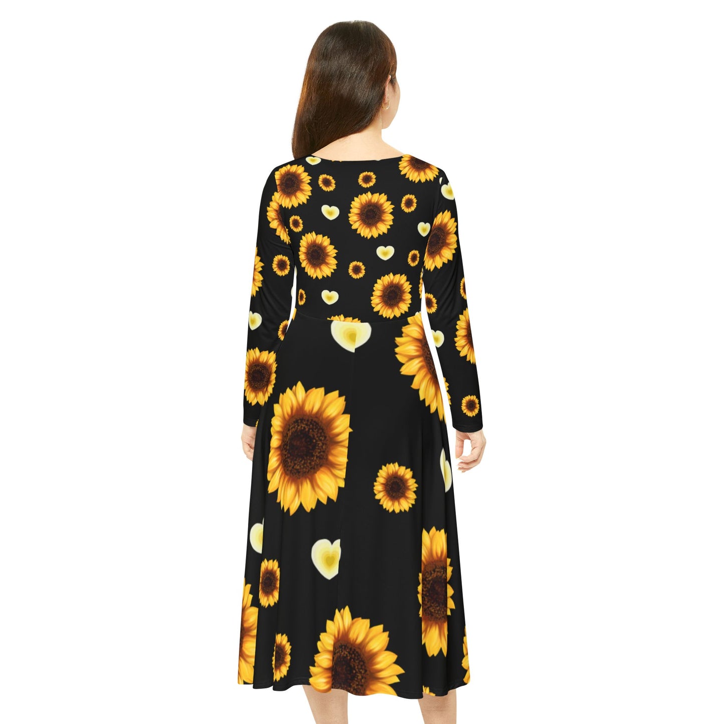 🌻Sun-Kissed Blooms Long Sleeve Dress💖🌞