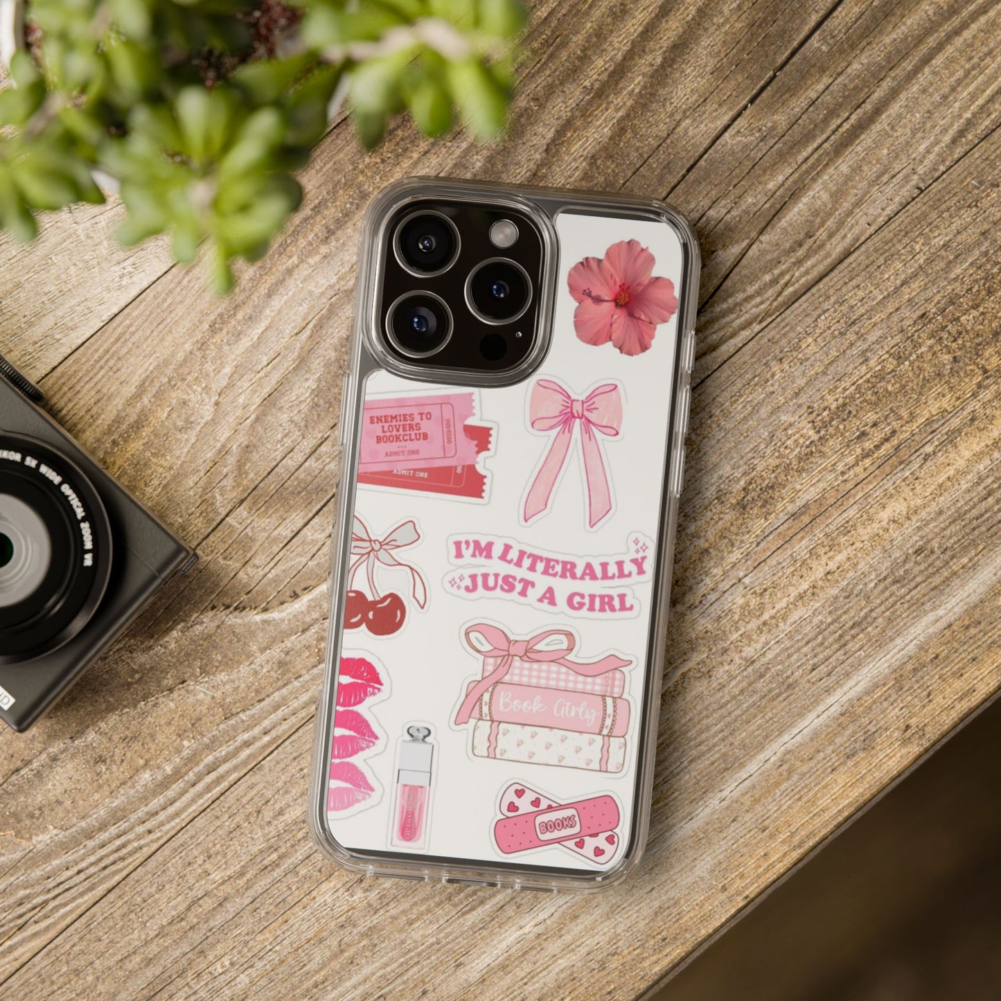 Pink Girly Aesthetic Phone Case | “I’m Just a Girl” Bookish Vibe 💕✨