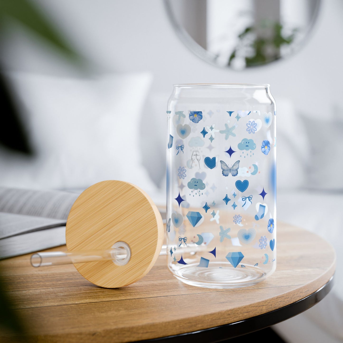 Your Daily Dose of Vibe- Sipper Glass💙✨