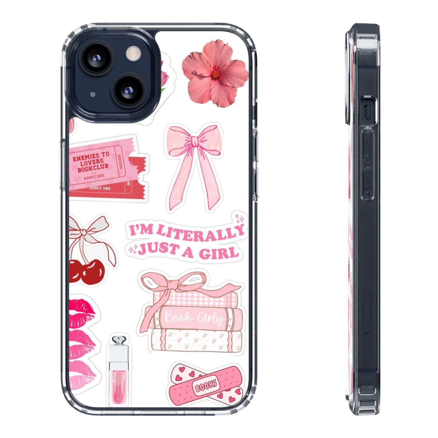 Pink Girly Aesthetic Phone Case | “I’m Just a Girl” Bookish Vibe 💕✨