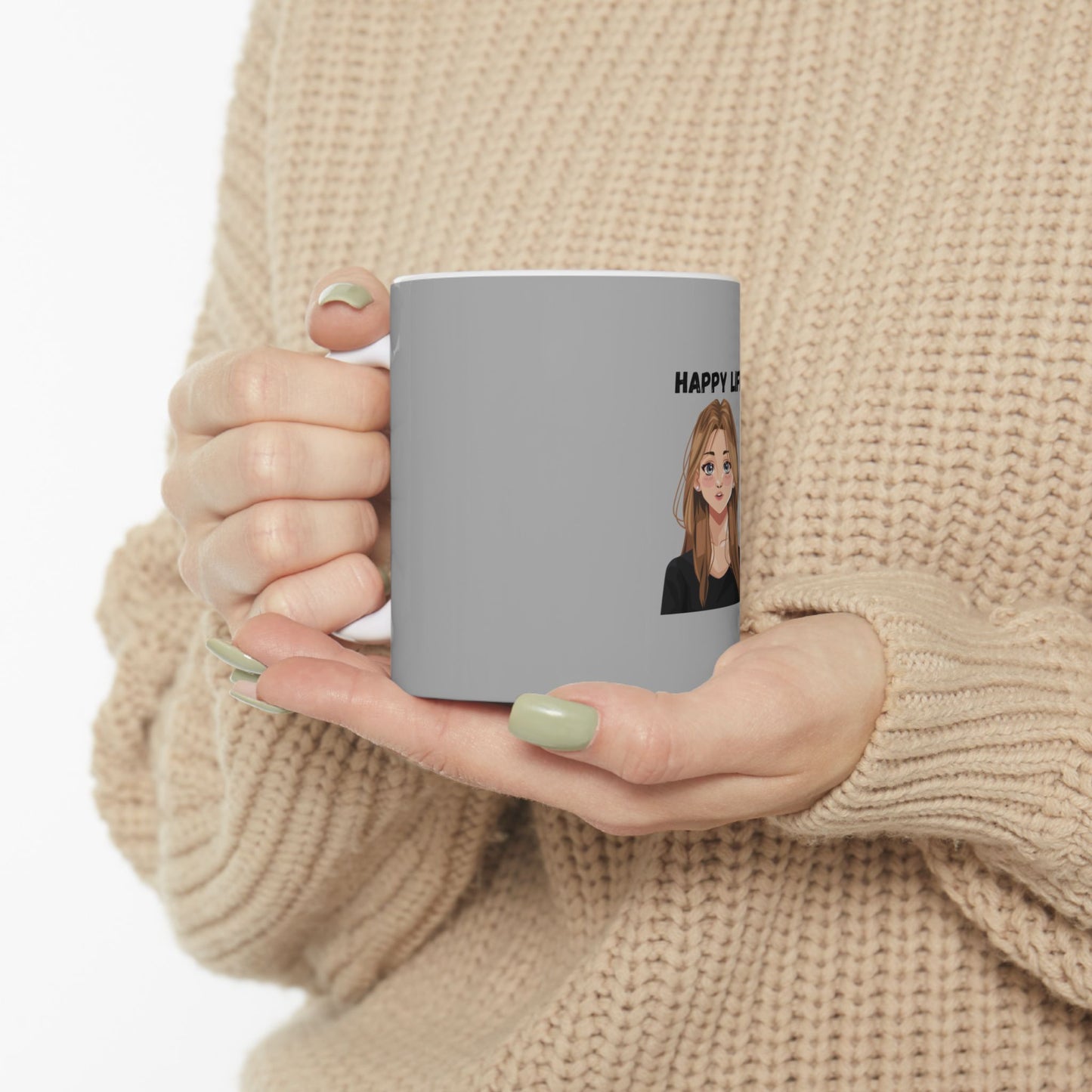Happy Life Mug – Start Your Day with a Smile ☕💛