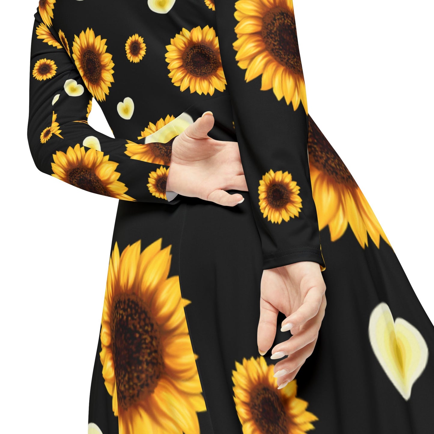 🌻Sun-Kissed Blooms Long Sleeve Dress💖🌞