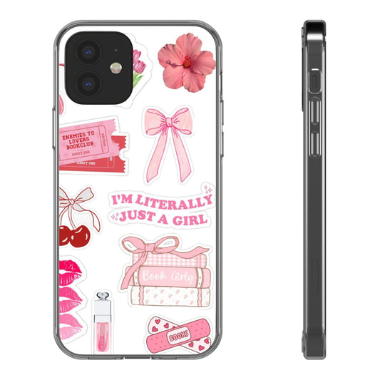 Pink Girly Aesthetic Phone Case | “I’m Just a Girl” Bookish Vibe 💕✨
